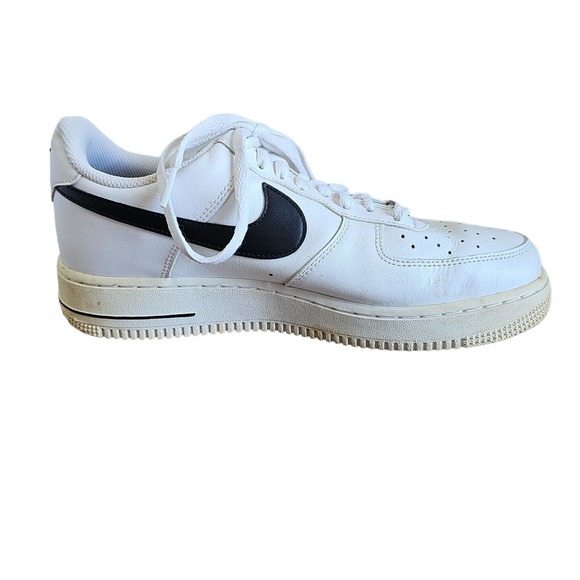 Nike Mens Air Force 1 '07 CJ0952 100 White/Black - Men's Size 8 Womens 10 - Picture 6 of 10